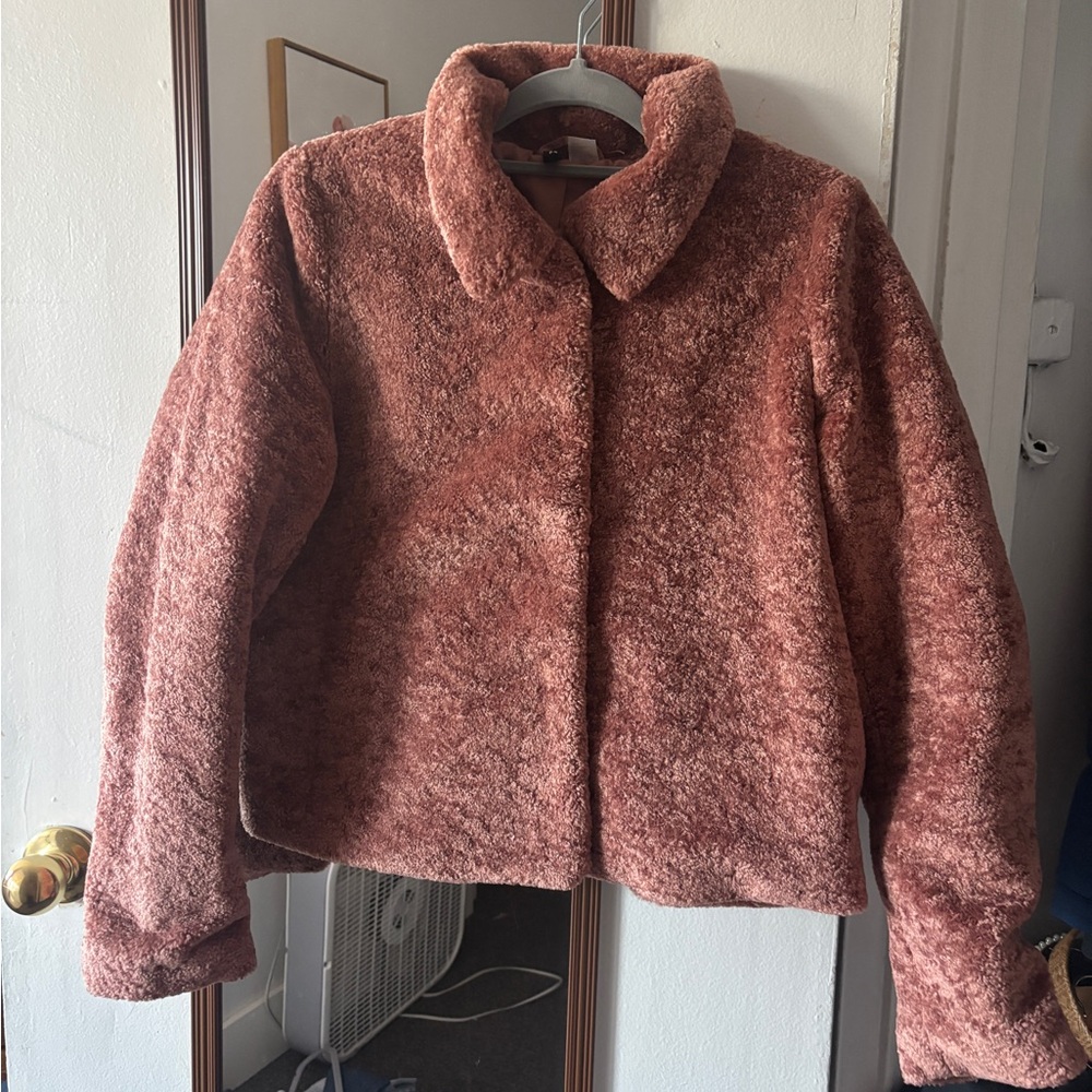 H&M Women's Rose Teddy Jacket
